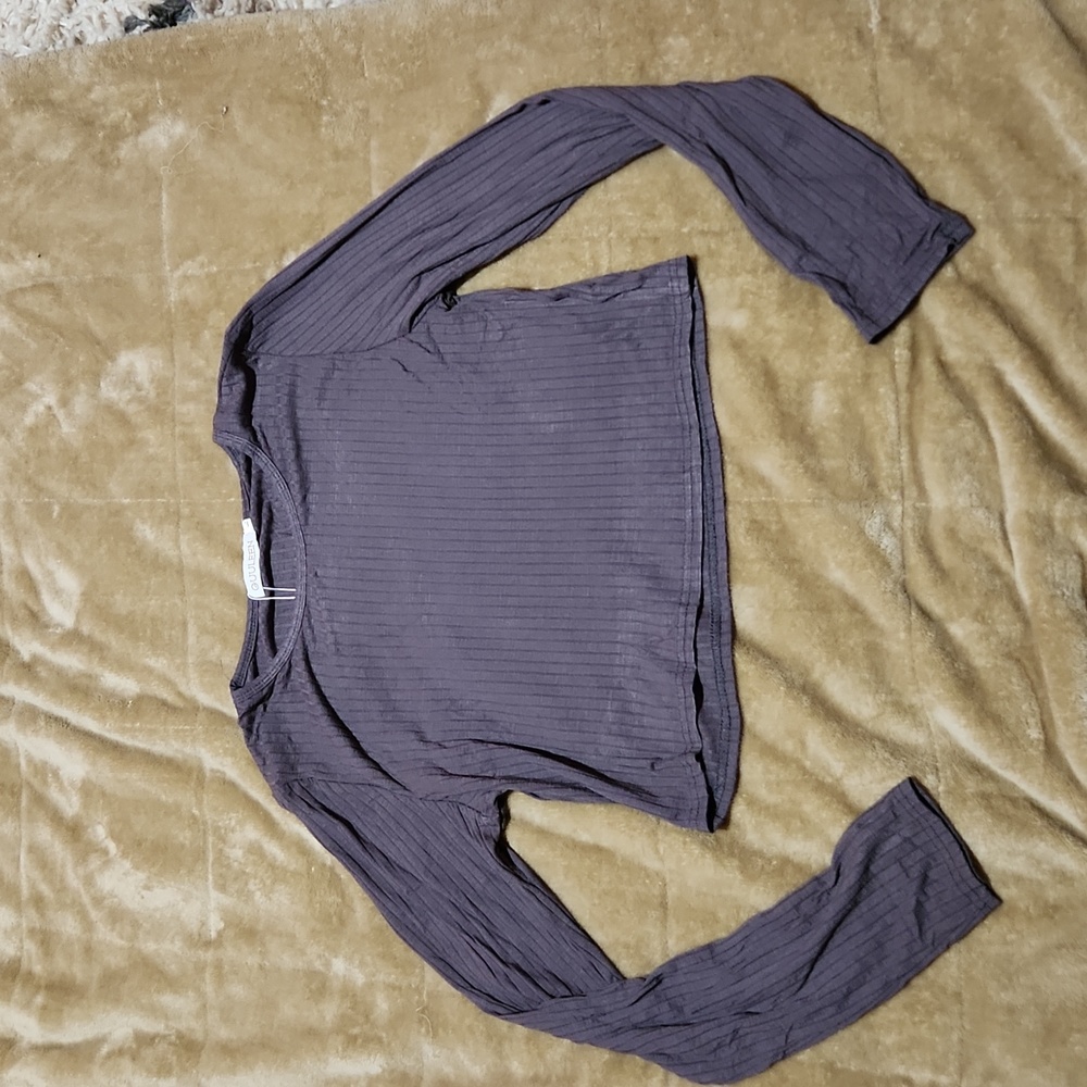 Guuleen gray crop top